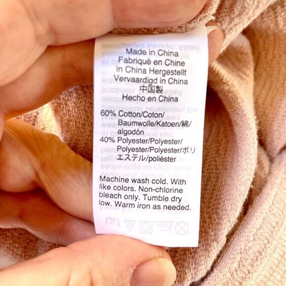 3/$15 Mile(s) by Madewell Soft Pink Boxy Fit Knit Top S - Picture 6 of 6